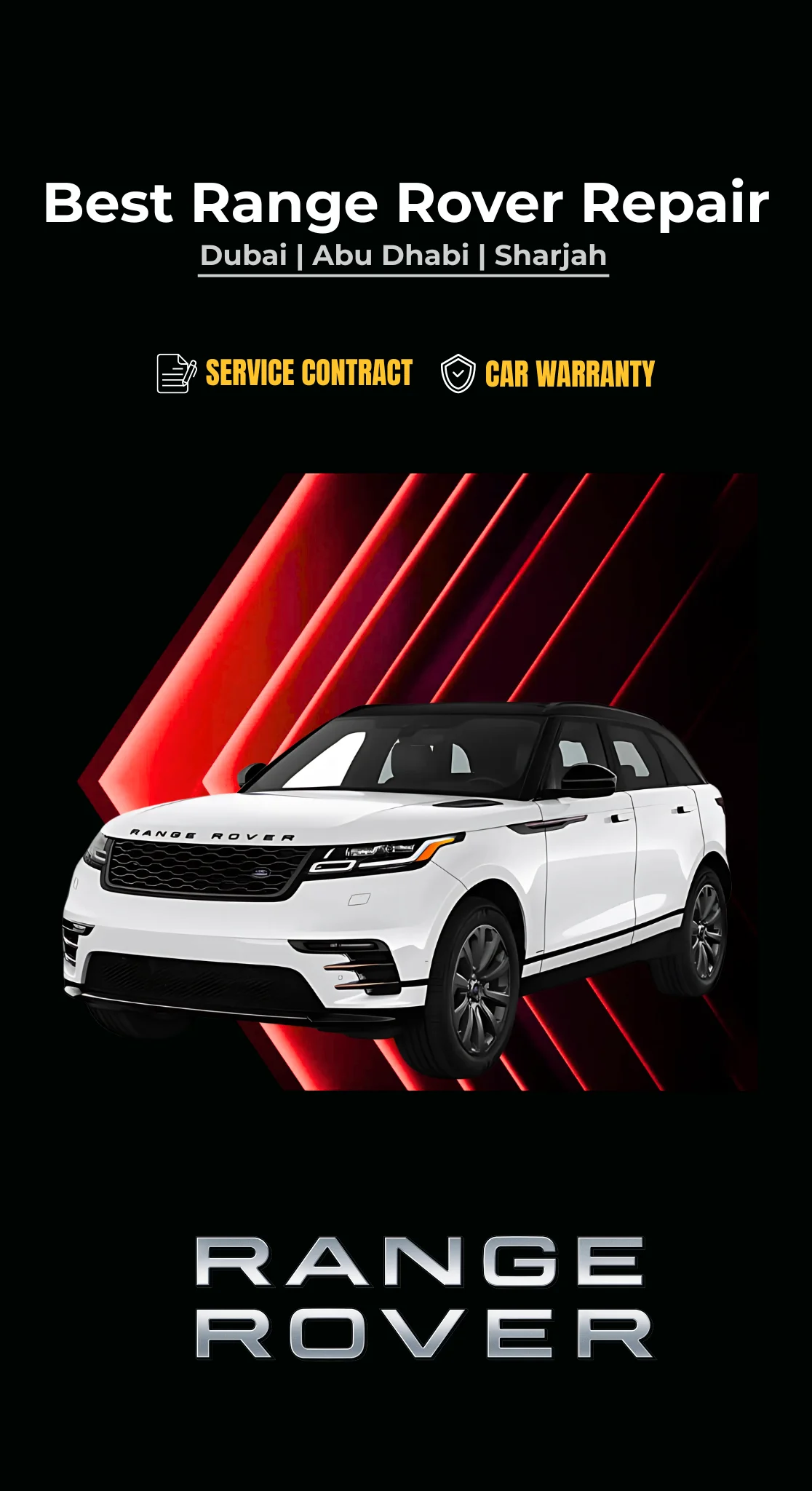 Range Rover repair and service in Dubai