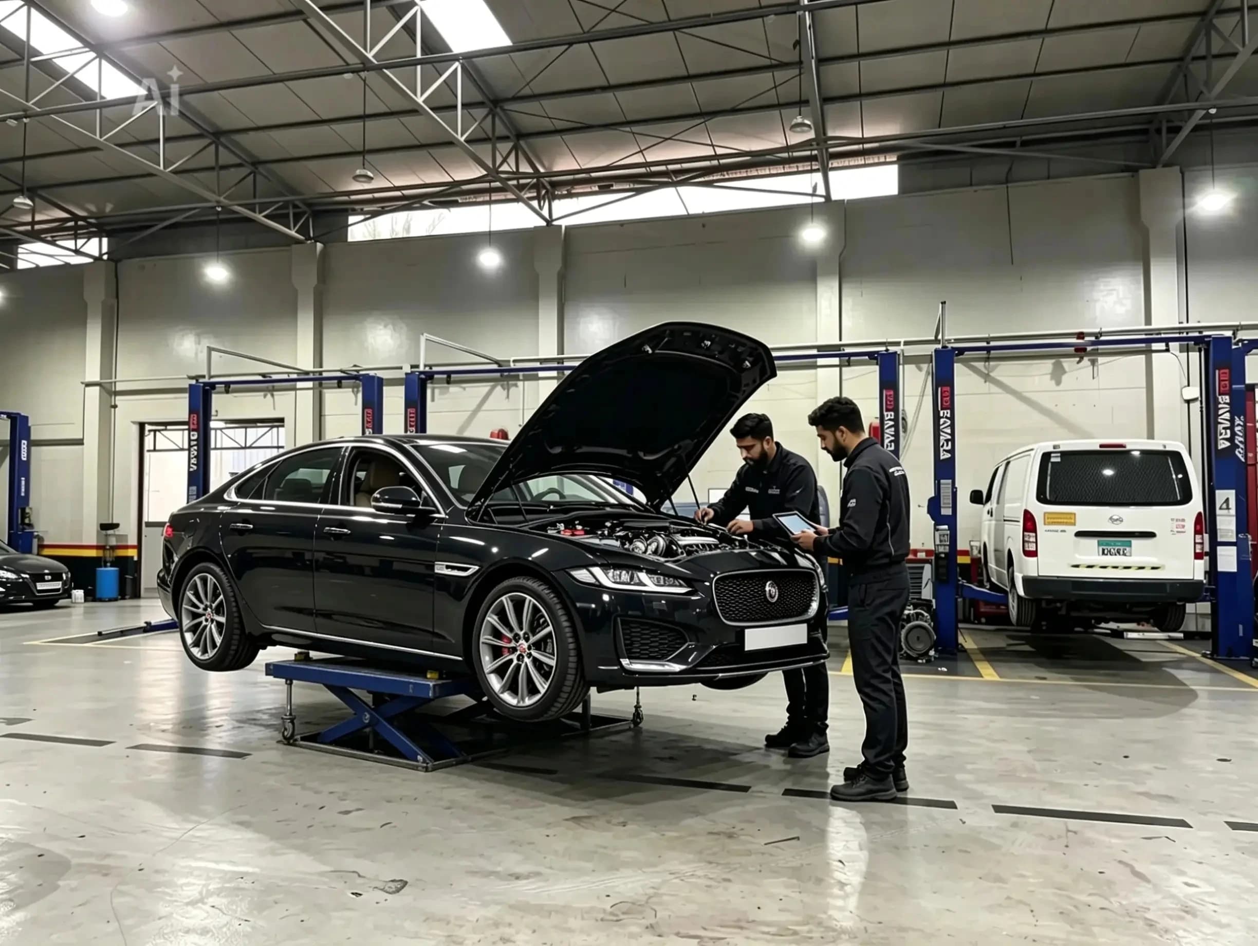 Jaguar pre-purchase inspection at German Autos, Al Quoz Dubai