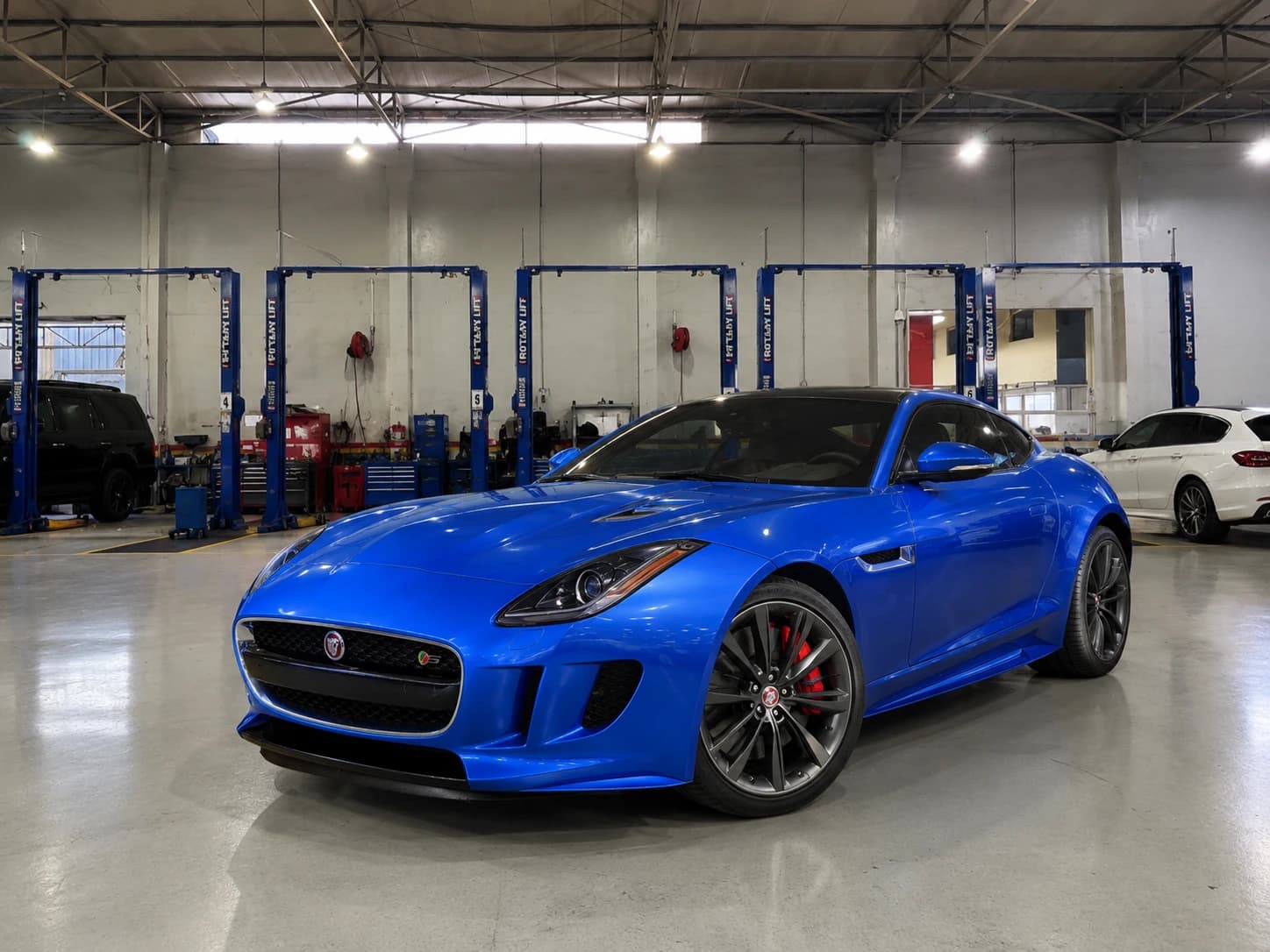 Jaguar at the German Autos workshop in Al Quoz, Dubai