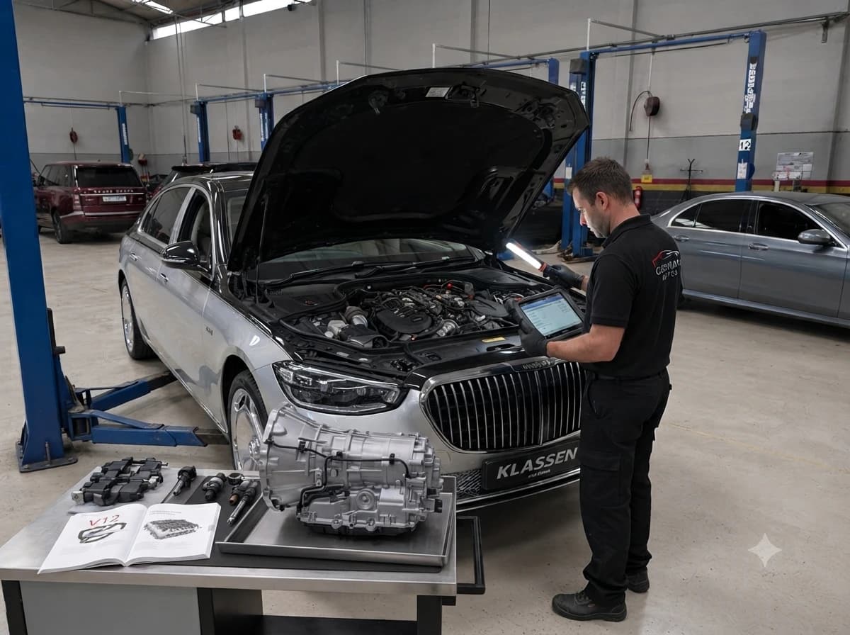 Maybach gearbox and transmission repair at German Autos, Al Quoz Dubai