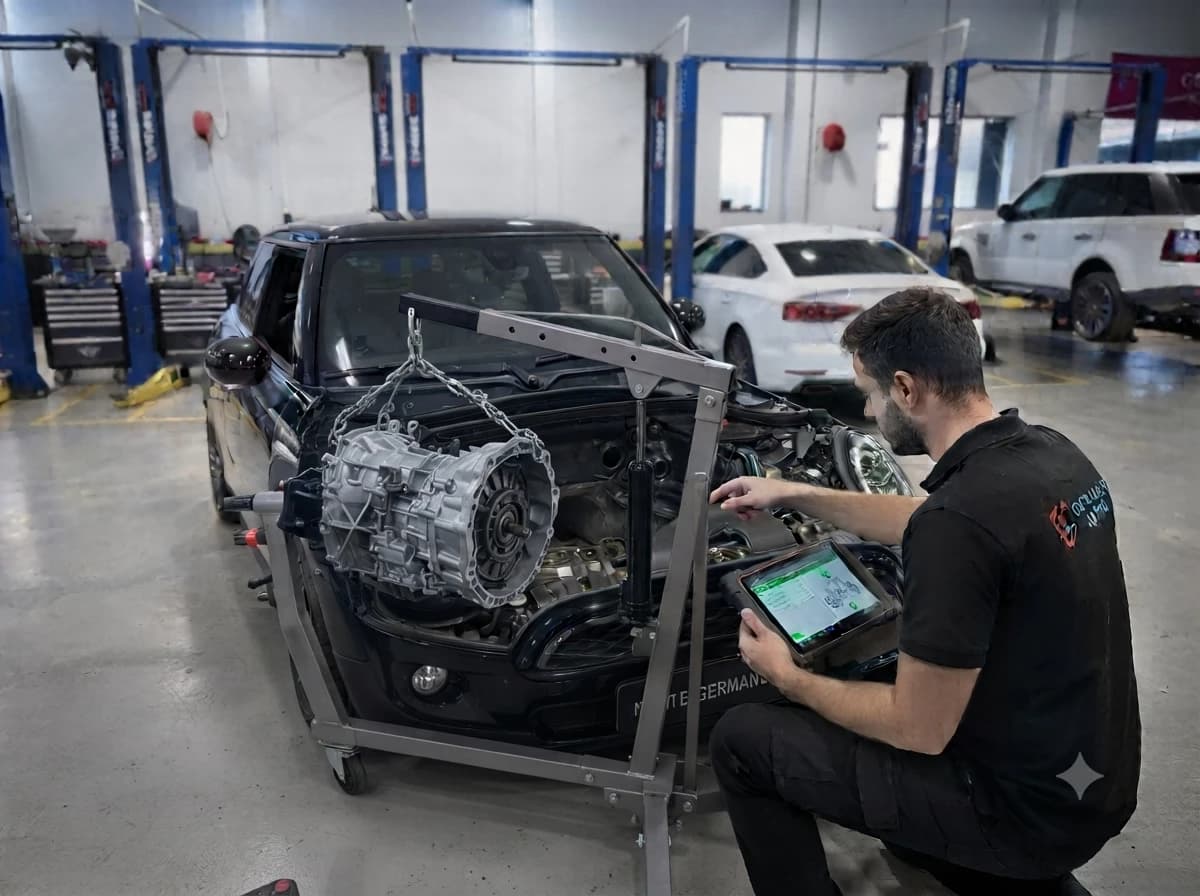 Mini Cooper gearbox and transmission repair at German Autos, Al Quoz Dubai
