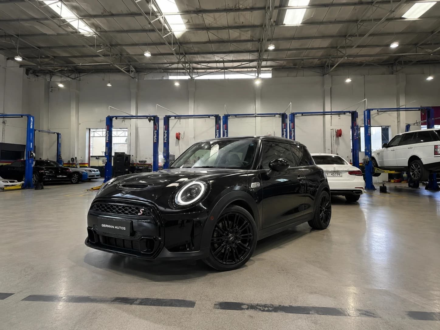 Mini Cooper at the German Autos workshop in Al Quoz, Dubai