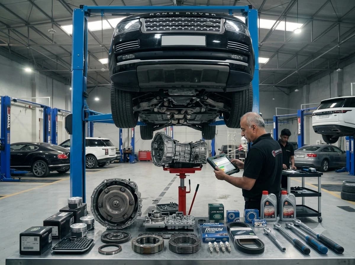 Range Rover gearbox and transmission repair at German Autos, Al Quoz Dubai