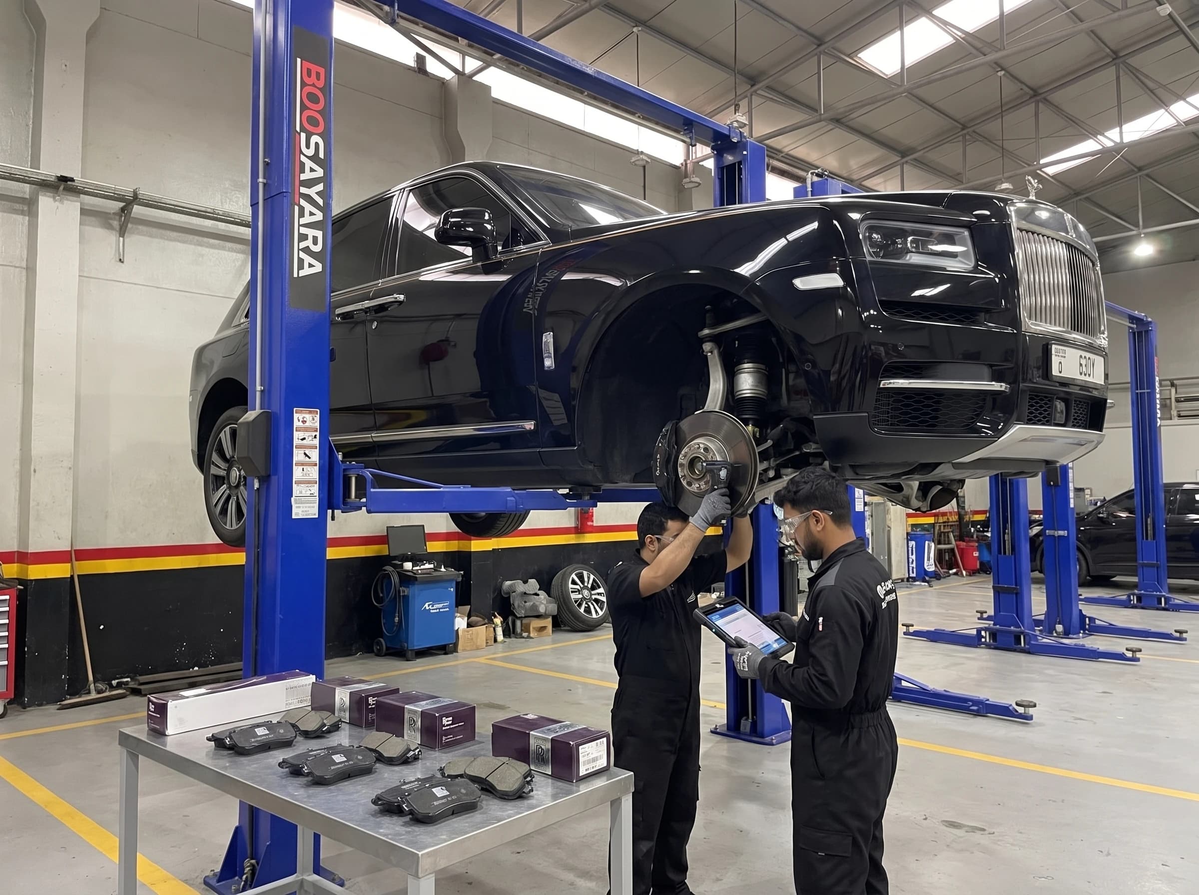 Rolls-Royce brake pad and disc replacement at German Autos, Al Quoz Dubai