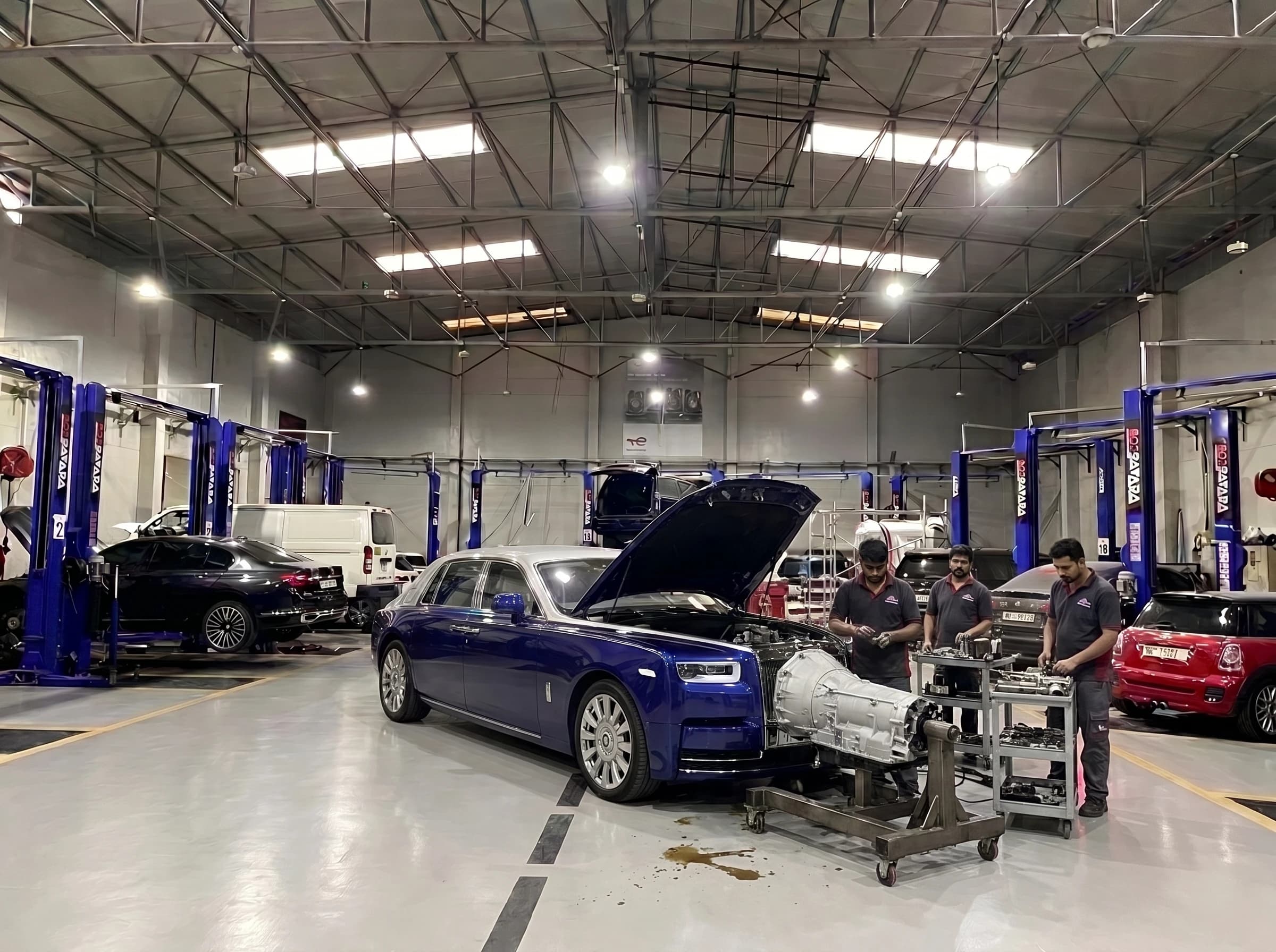 Rolls-Royce gearbox and transmission repair at German Autos, Al Quoz Dubai