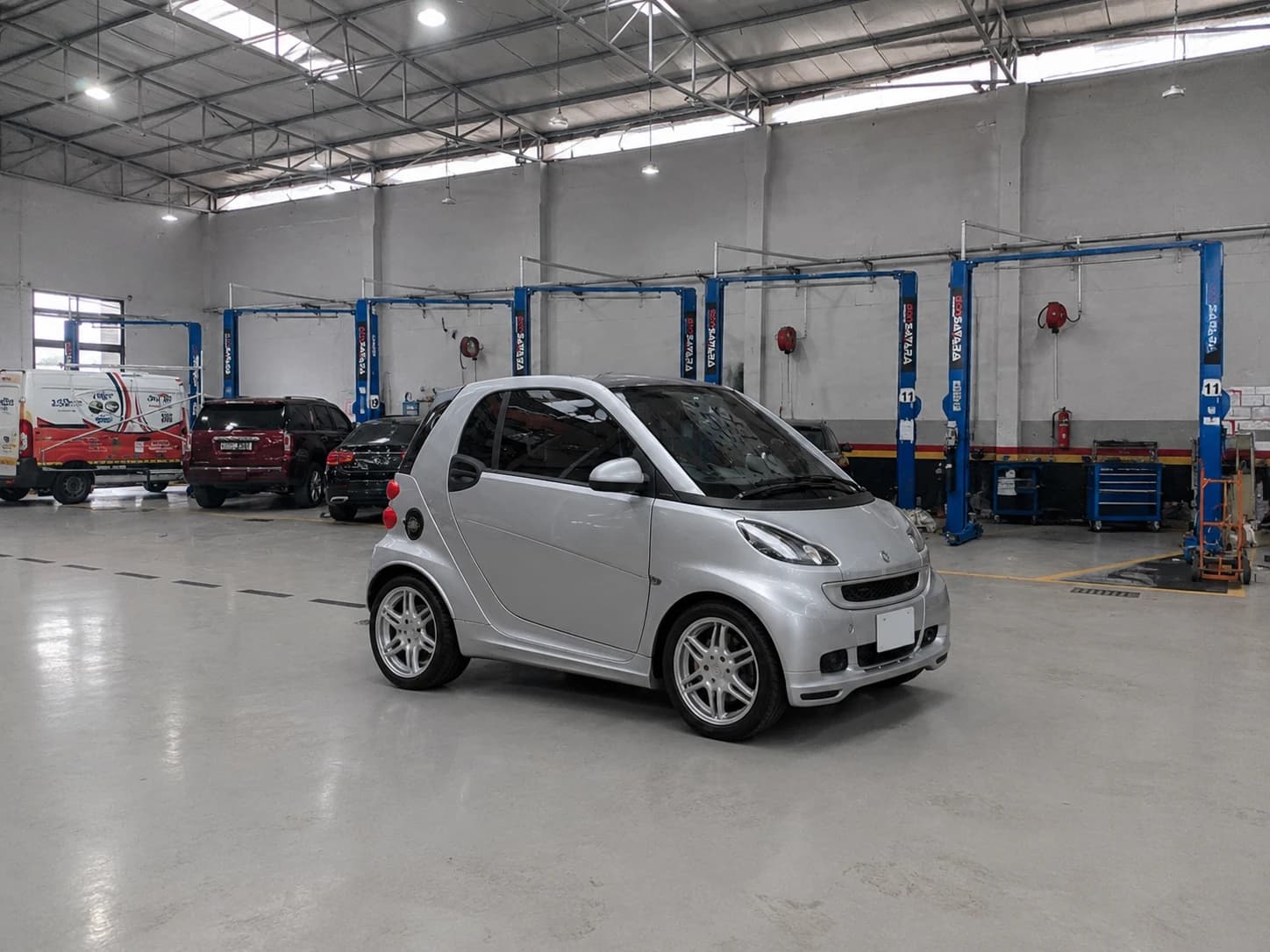 Smart Car at the German Autos workshop in Al Quoz, Dubai