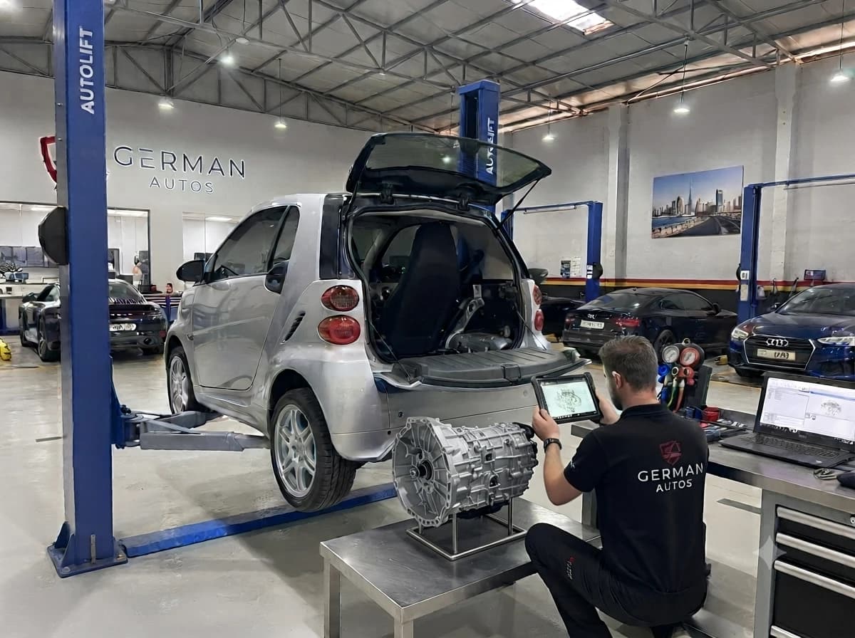 Smart Car gearbox and transmission repair at German Autos, Al Quoz Dubai