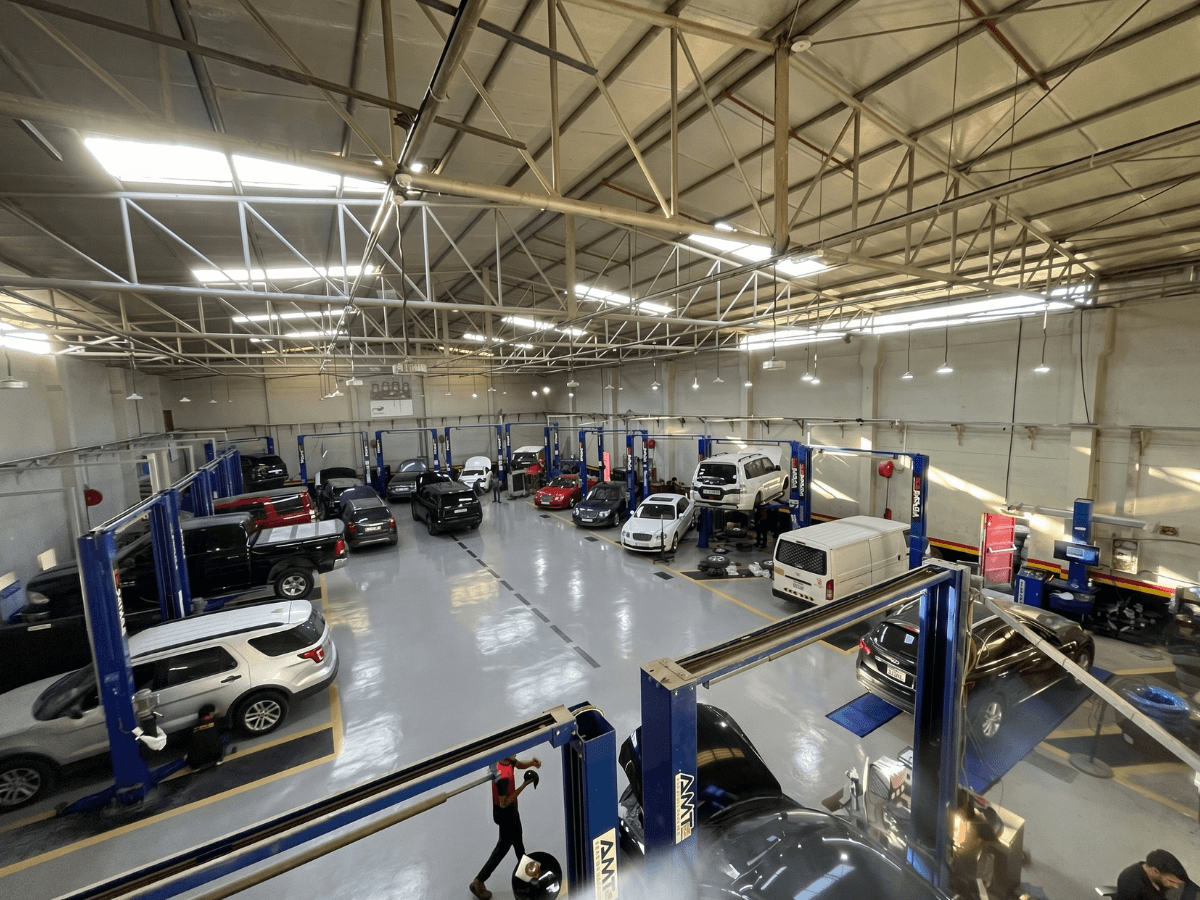 German Autos Bugatti workshop in Al Quoz, Dubai