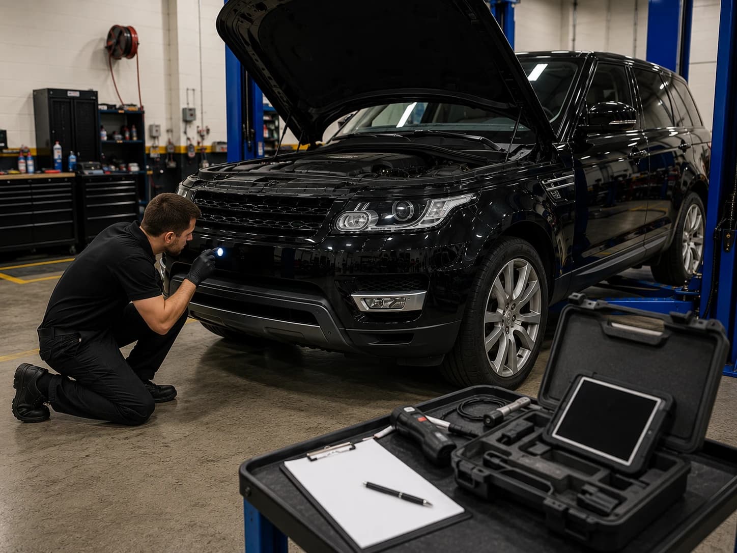 Land Rover pre-purchase inspection at German Autos, Al Quoz Dubai