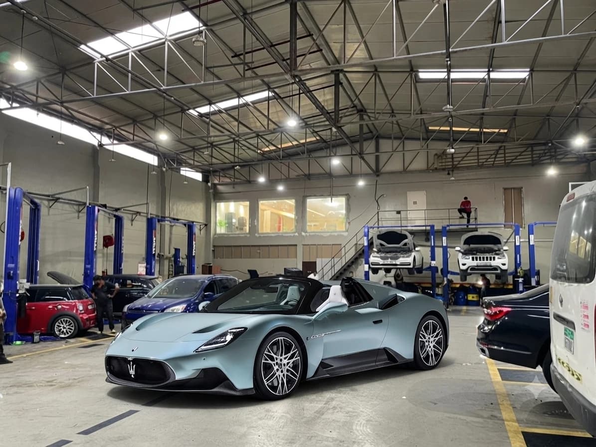 Maserati at the German Autos workshop in Al Quoz, Dubai