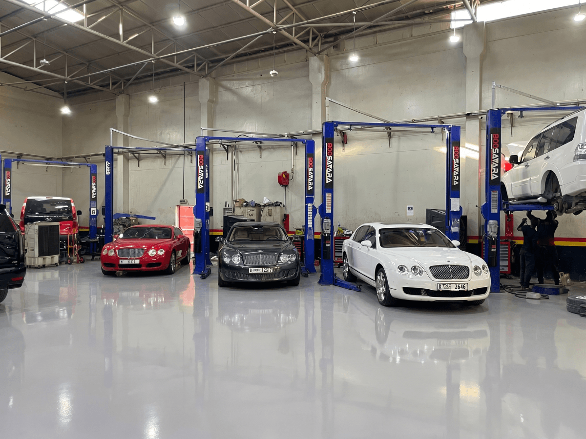 German Autos Ferrari workshop in Al Quoz, Dubai