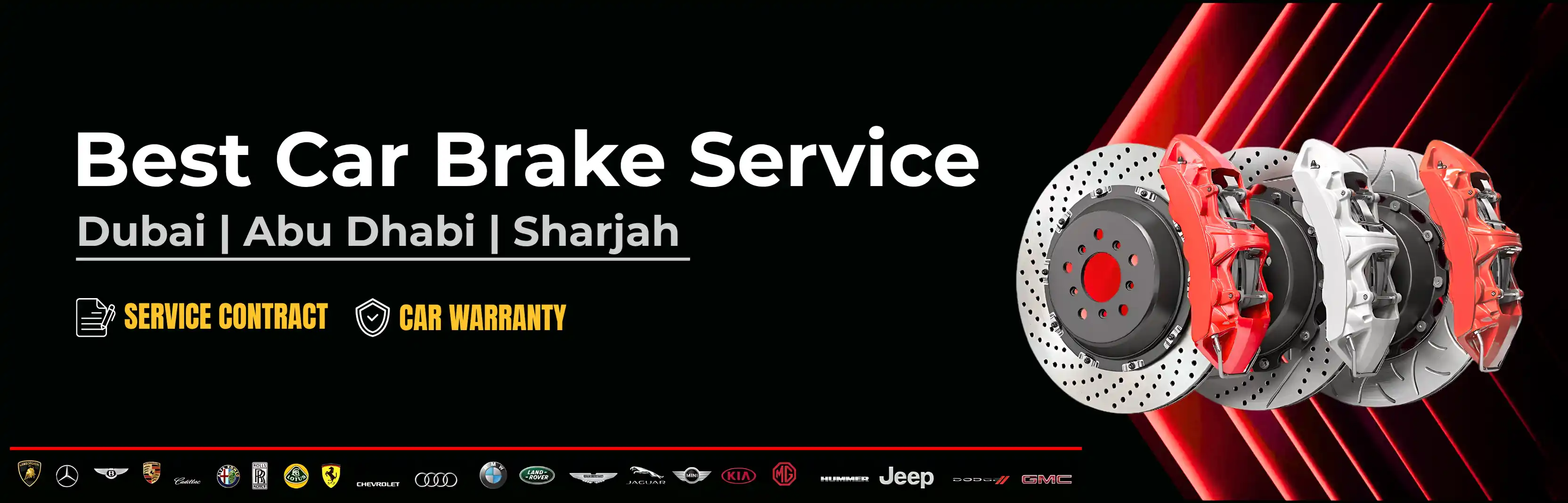 Car Brake Pad Replacement & Brake Repair in Dubai