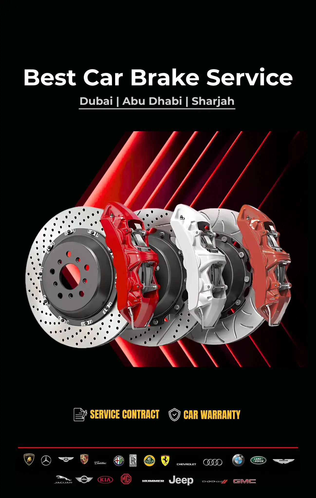 Car Brake Pad Replacement & Brake Repair in Dubai